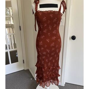 Abercrombie & Fitch Floral Midi Dress Size S